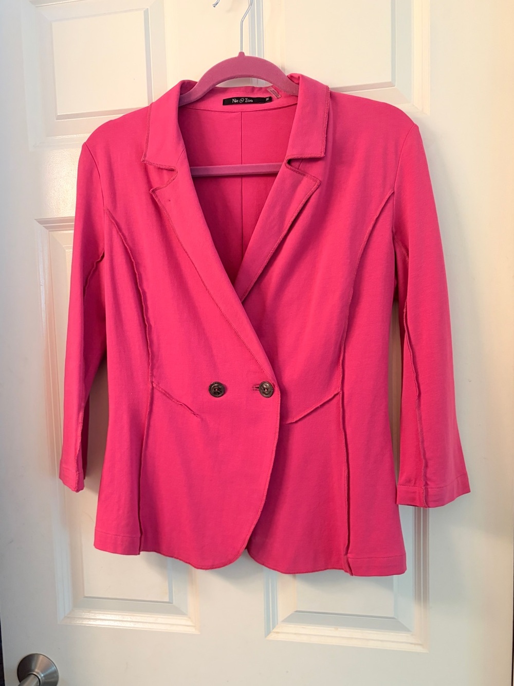 EUC Pink Seamed Riding Jacket